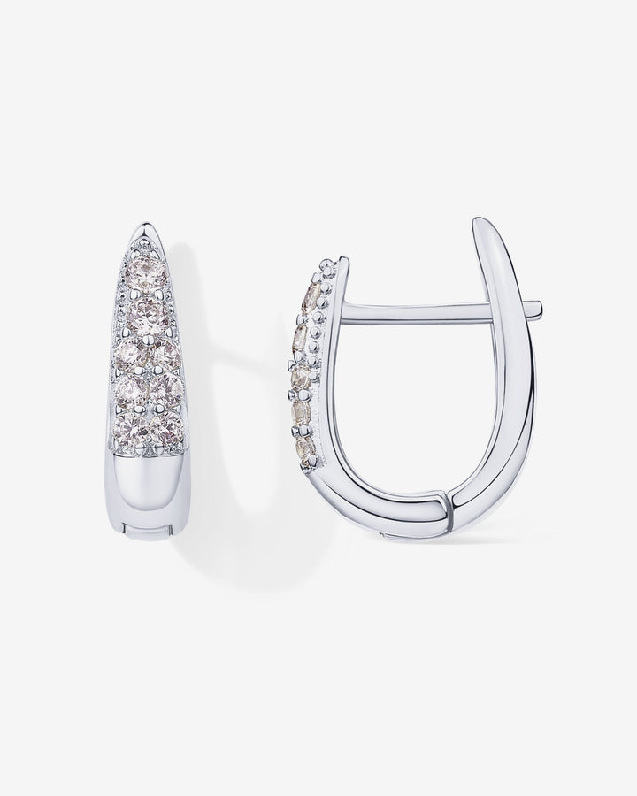 Oporto CZ HuggiesEarrings – view 2