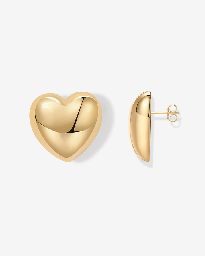 Oversized Heart StudEarrings