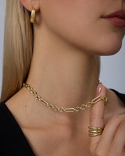 Waterproof Mixed Link Chain Necklace – view 4