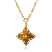 White Clover Pendant Necklace | Gold – view 3