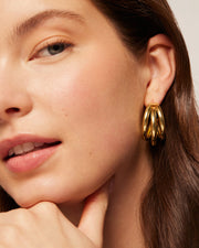 Triple Multi Hoop Earrings – view 3