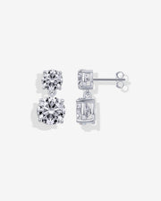 Double Drop Bridal Earrings – view 2