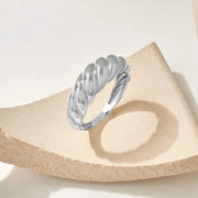 Croissant Ring | White Gold – view 4