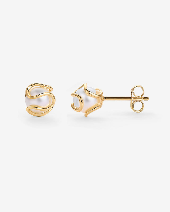 Caged Pearl StudsEarrings – view 2