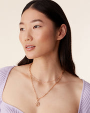 Layered Pendant Paperclip Necklace – view 11