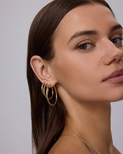 Cascade Graduated Hoop Earrings Set – view 5