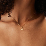 Lock Pendant Necklace – view 4
