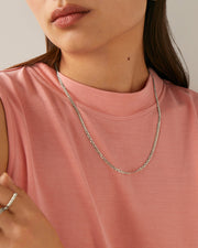 Thin Super Flat Curb Link Chain Necklace – view 9