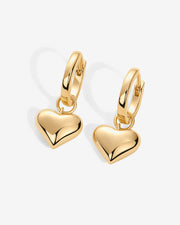 Heart Charm Earrings – view 6