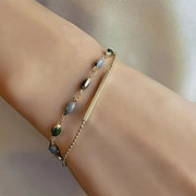 Olivia Moss Duo Bracelet | Gold – view 3