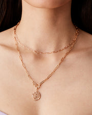 Layered Pendant Paperclip Necklace – view 10