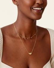 Layered Droplet Station Necklace – view 4