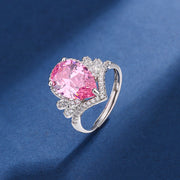 Aria Teardrop Pink Set | White Gold – view 3