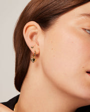 Heart Charm Earrings – view 3