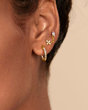Tiny Flower Screw Back StudEarrings – view 4