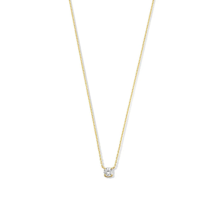 Cléa Stone Necklace | White Gold – view 2