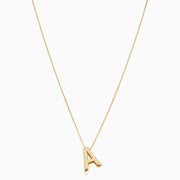 Love letter initial necklace | Gold
