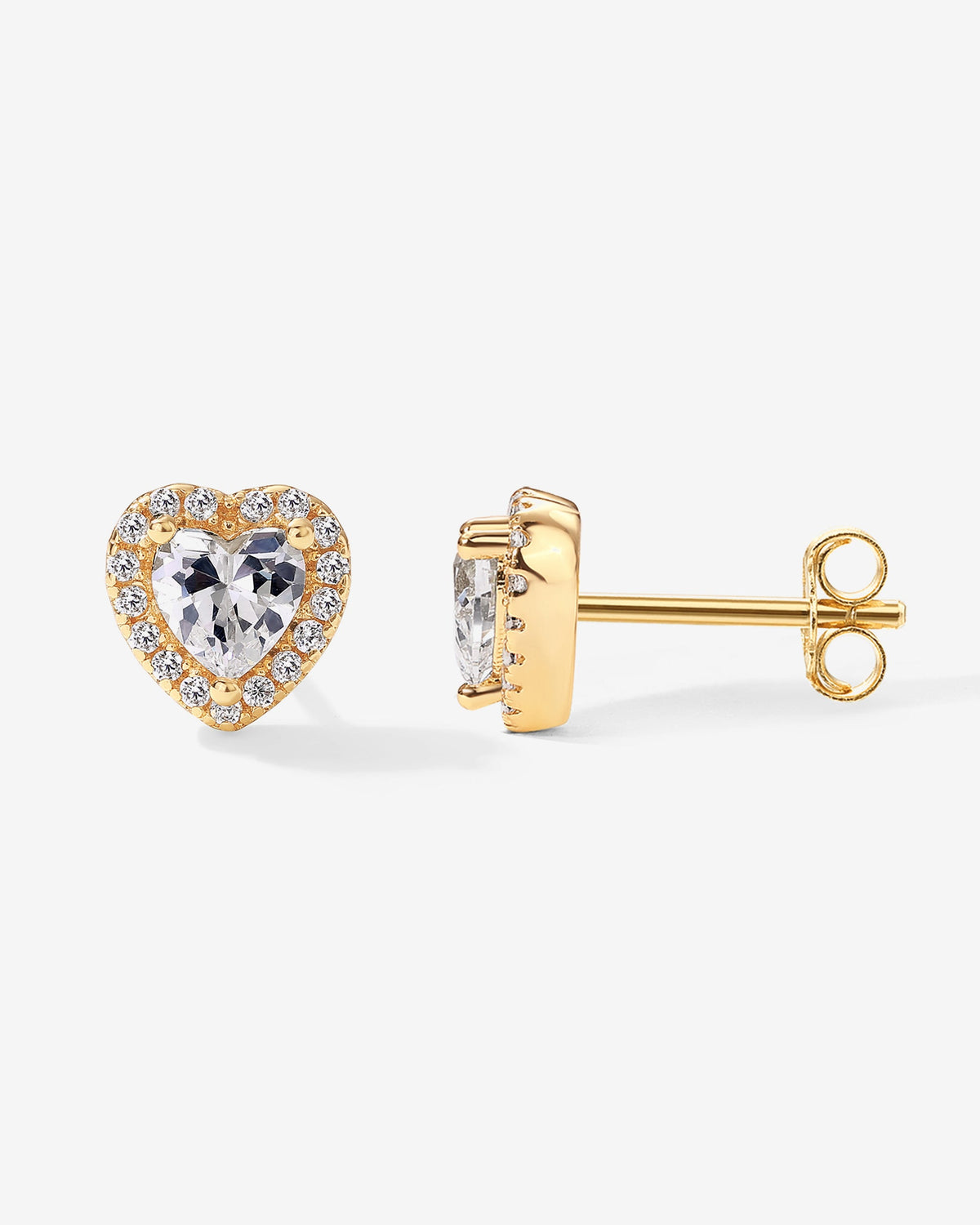 Heart Halo StudsEarrings