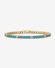 Colored Tennis Cubic Zirconia Bracelet – view 2