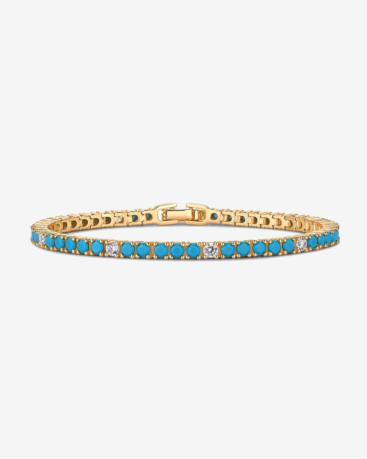 Colored Tennis Cubic Zirconia Bracelet – view 2