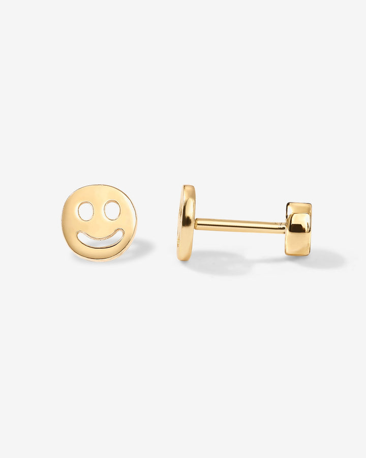Smiley Face Screw Back StudEarrings