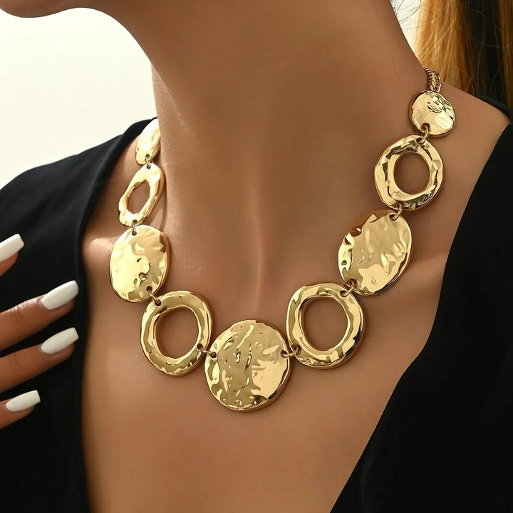 Golden Circles Necklace