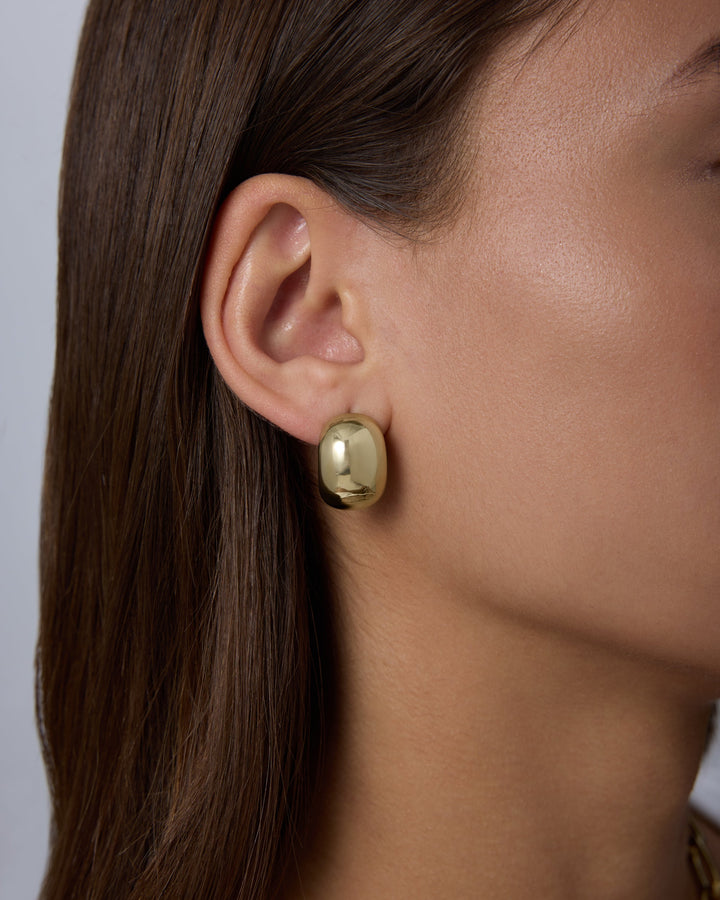Waterproof Dome Hoop Earrings – view 2