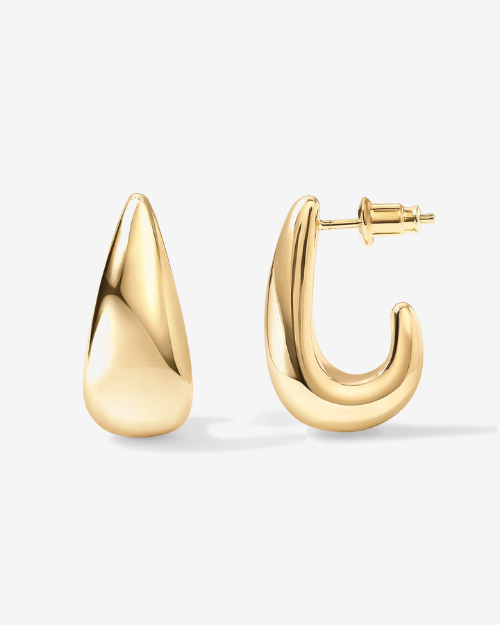 Gaia Chunky Hoop Earrings – view 2