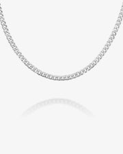 Thin Super Flat Curb Link Chain Necklace – view 2