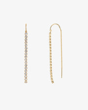 Cubic Zirconia Threader Earrings