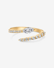 Marquise Crossover Ring – view 4