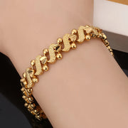 Lily Ornate Wave Bracelet | Gold – view 2