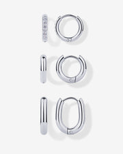Huggie Hoop Earrings Set – view 2