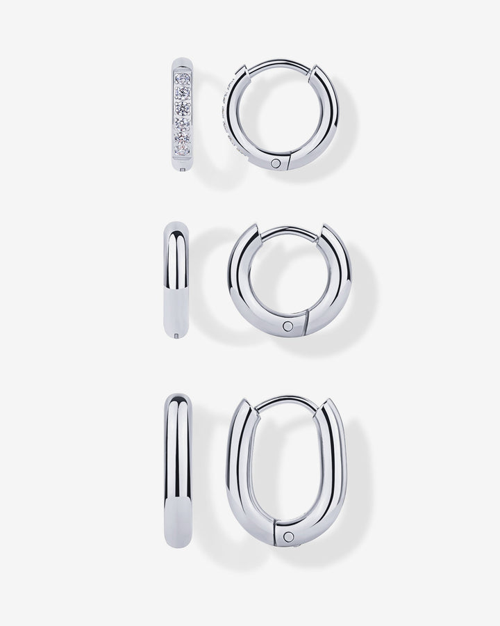 Huggie Hoop Earrings Set – view 2