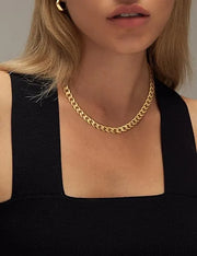 Chunky Cuban Link Necklace | Gold – view 4