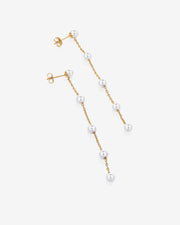 Multi Pearl Drop Earrings – view 4