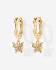 Drop Butterfly HuggiesEarrings – view 9
