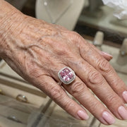 Cushion Pink Sapphire Ring | Gold – view 5