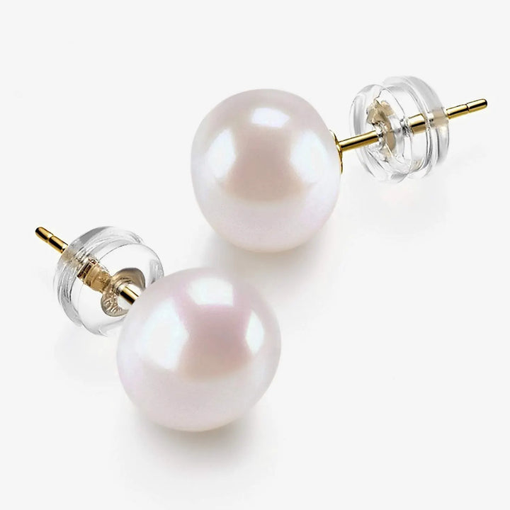 Gold Freshwater Pearl StudsEarrings