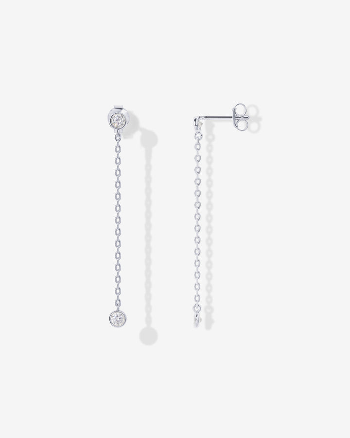Simulated Diamond Drop Earrings – view 2