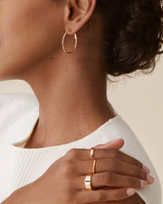 Clasp Back Thin HoopsEarrings – view 73