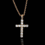 Cross necklace | Gold – view 4