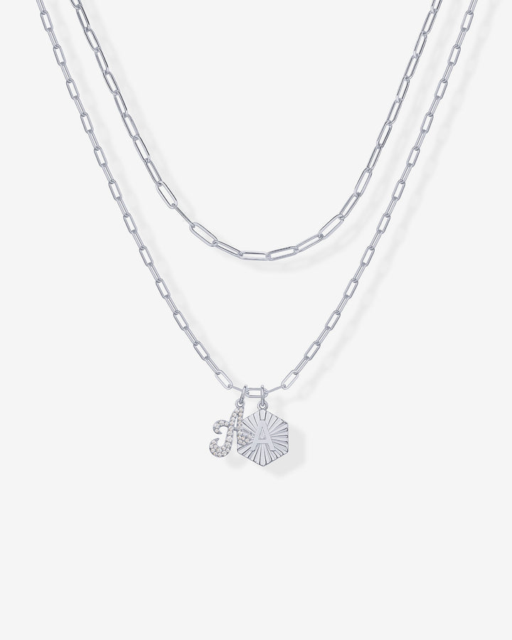 Initial Layered Pendant – view 2