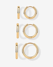 Small Hoop Earrings Set