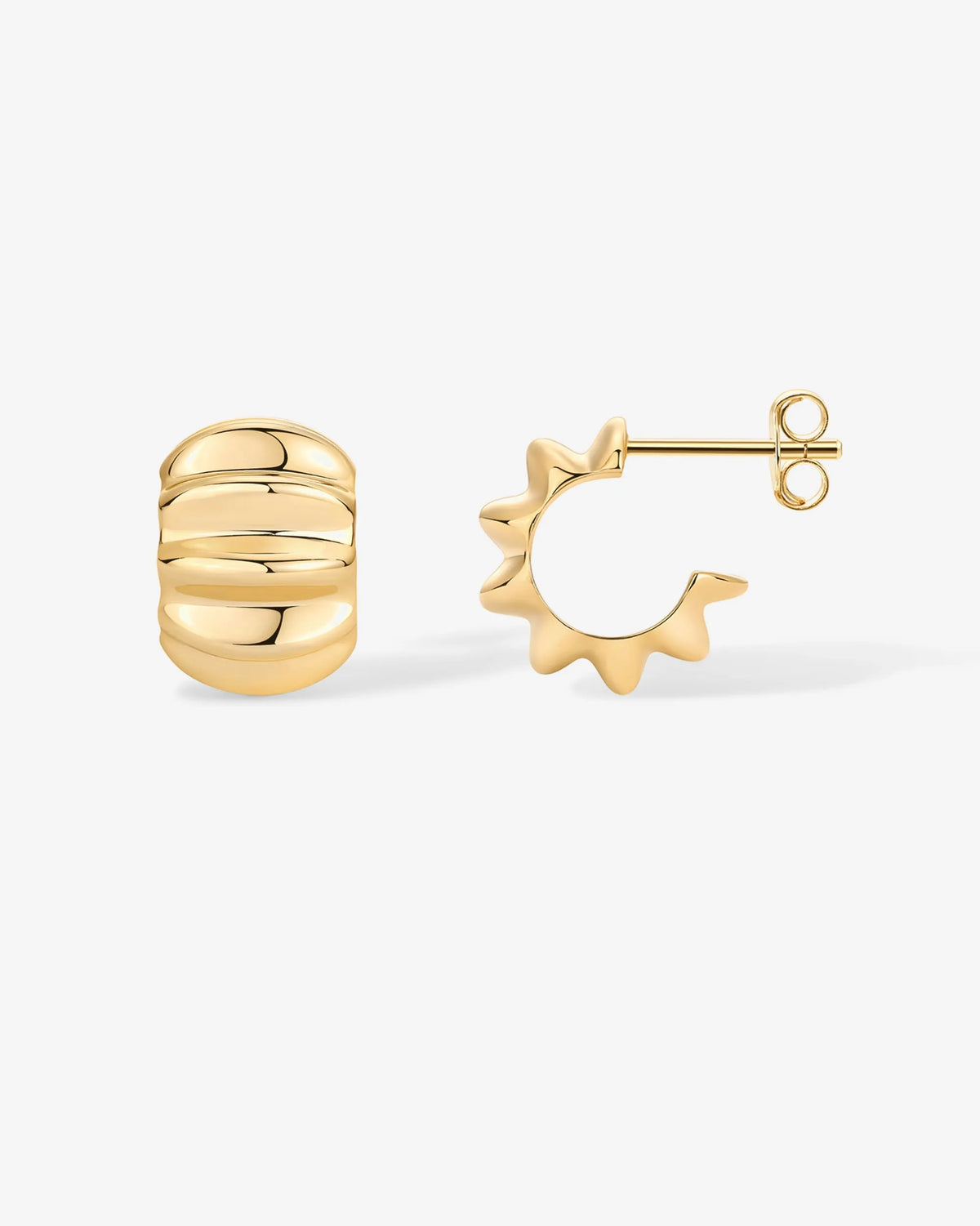 Chunky Weightless Hoop HuggiesEarrings