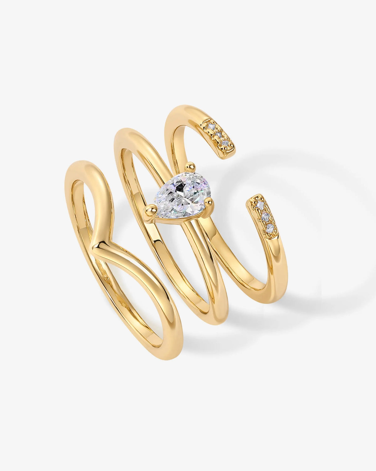 Dahlia Stackable Ring Set