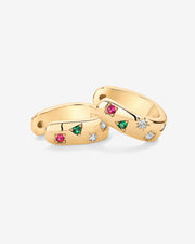 Multi Colored Chunky HuggiesEarrings – view 6