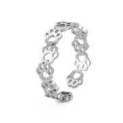 Adjustable Paw Print Ring â€“ Made of Stainless Steel – view 7