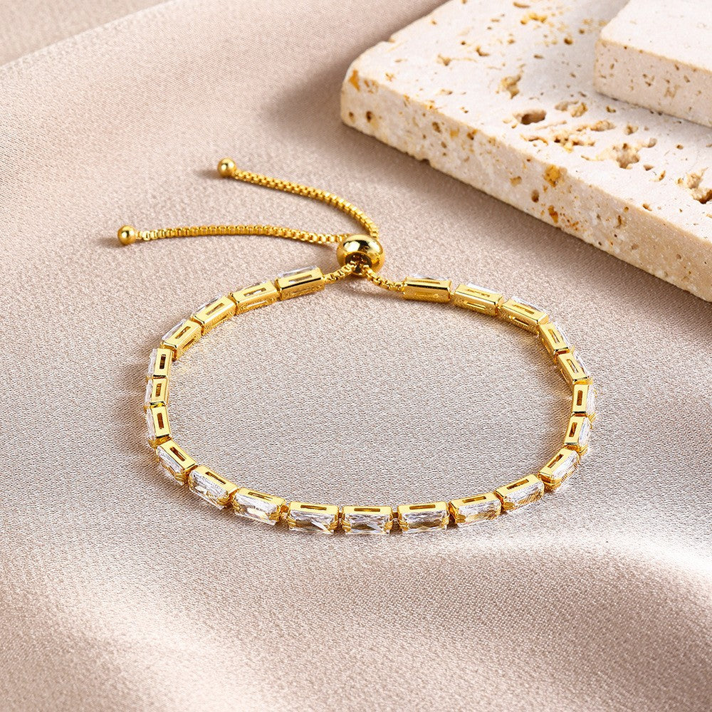 Horizen Tennis Bracelet | Gold