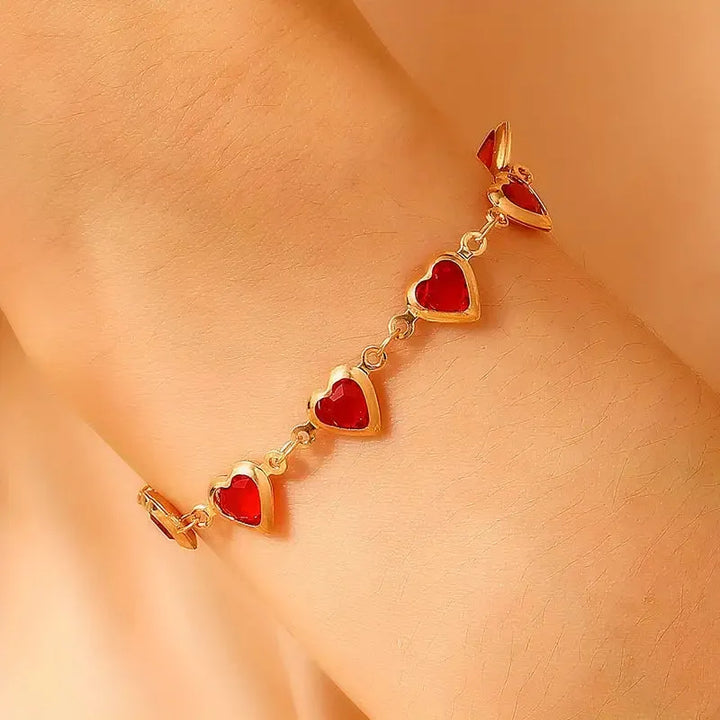 Ophelyra Garnetelle Bracelet | Gold – view 2